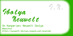 ibolya neuwelt business card